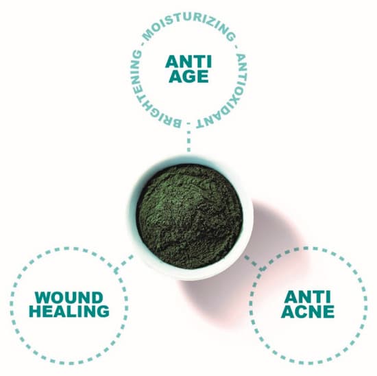 Natural Spirulina hydrogel mask project preview